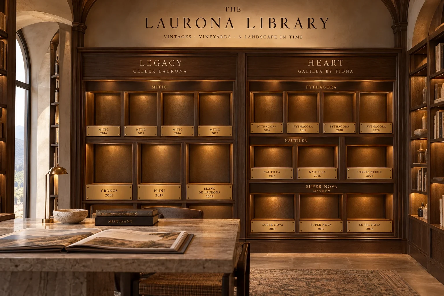 The Laurona Library: Legacy, Heart and large formats, one niche per vintage